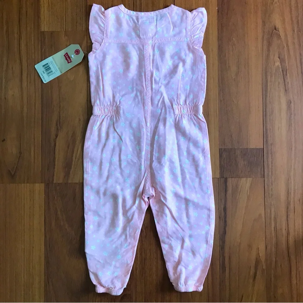 Levi's Baby Girl’s Floral Jumpsuit Size 12 Months